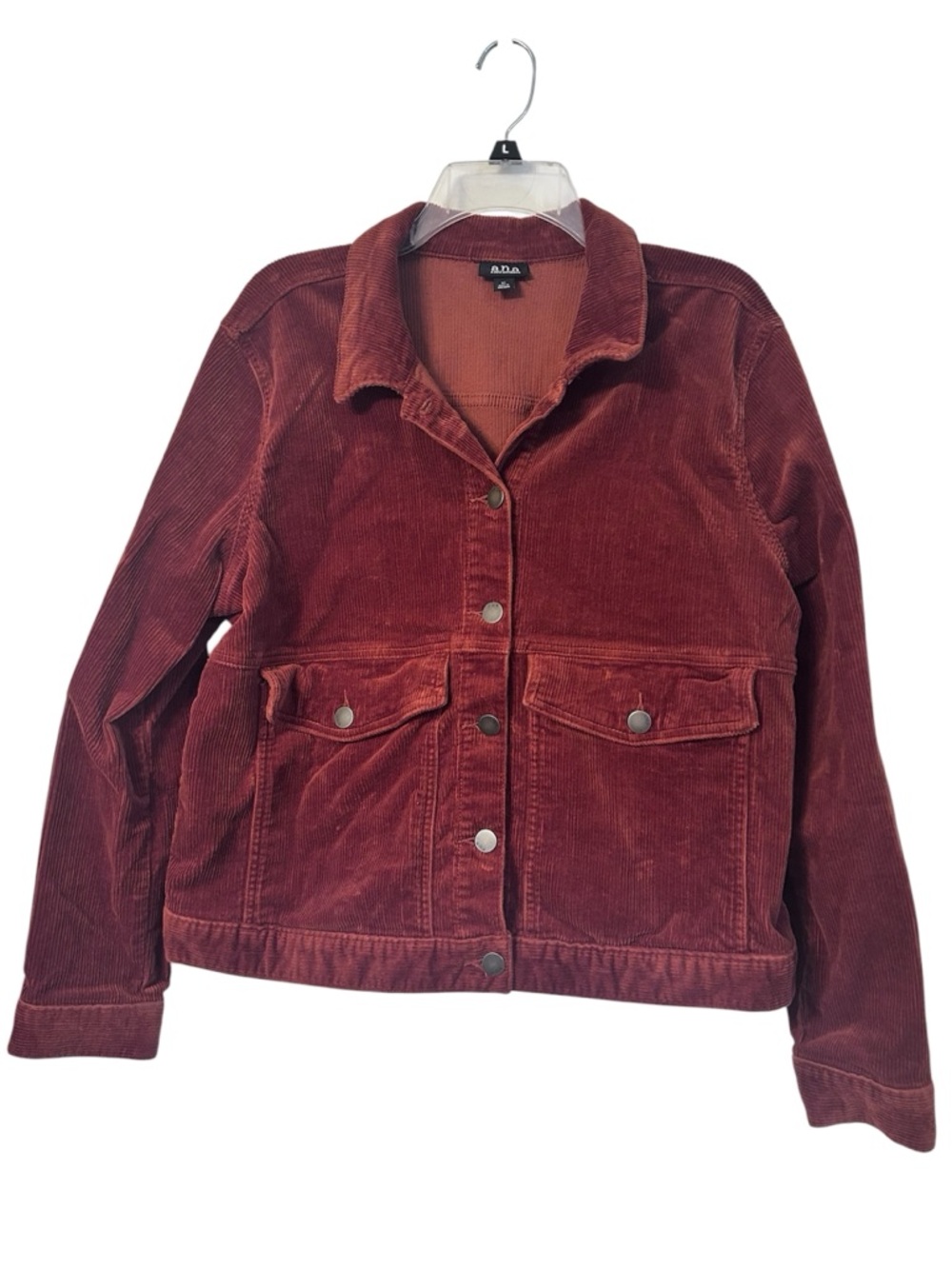 a.n.a. Rust color corduroy jacket, size XL